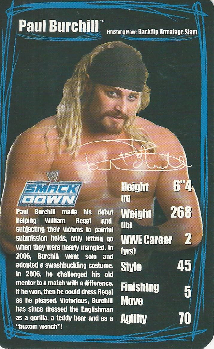 WWE Top Trumps 2006 Superstars 2 Paul Birchill