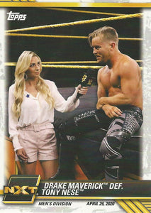 WWE Topps NXT 2021 Trading Cards Drake Maverick No.18