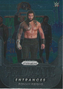 WWE Panini Prizm 2022 Trading Cards Prizmatic Entrances Roman Reigns No.10