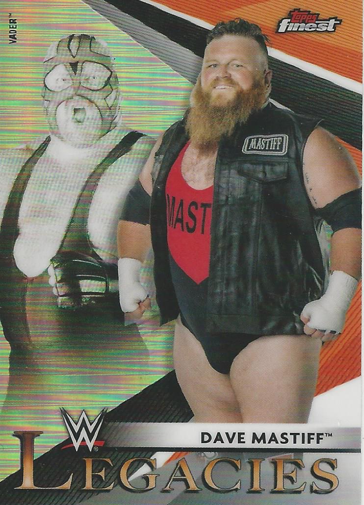 WWE Topps Finest 2021 Trading Cards Dave Mastiff and Vader L-16