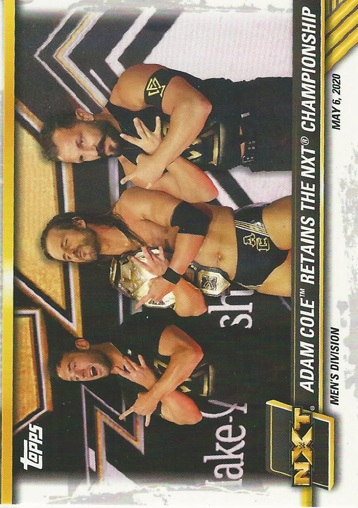 WWE Topps NXT 2021 Trading Cards Adam Cole Kyle O'Reilly Bobby Fish No.22