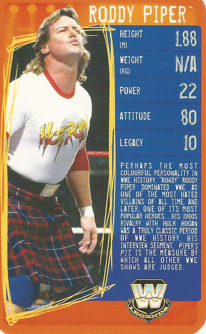 WWE Top Trumps Specials 2009 Roddy Piper