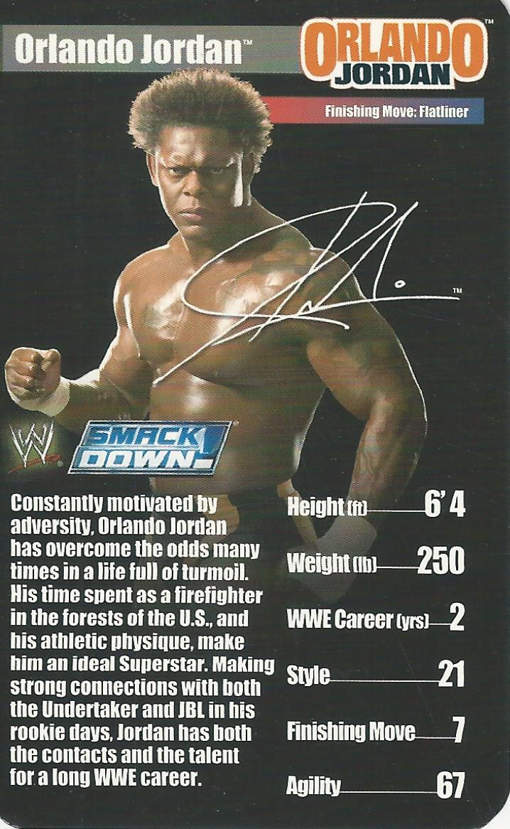 WWE Top Trumps Superstars 1 2005 Orlando Jordan