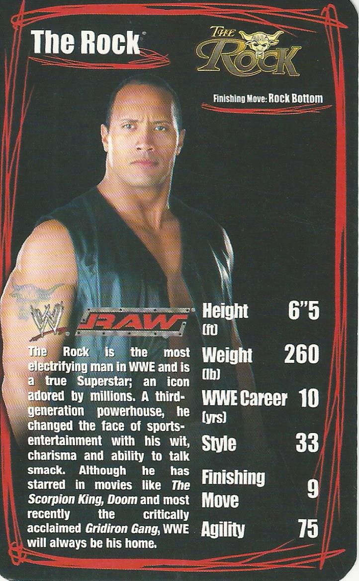 WWE Top Trumps 2006 Superstars 2 The Rock