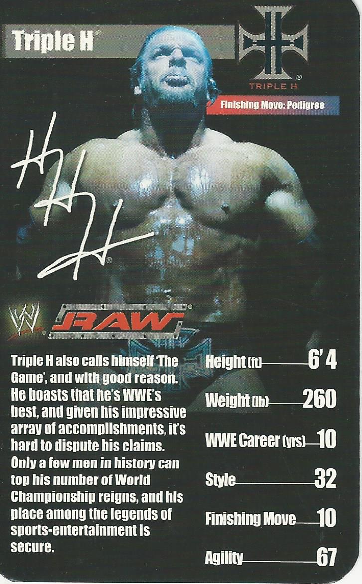 WWE Top Trumps Superstars 1 2005 Triple H