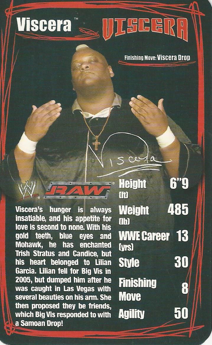 WWE Top Trumps 2006 Superstars 2 Viscera