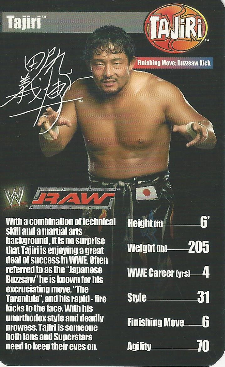 WWE Top Trumps Superstars 1 2005 Tajiri