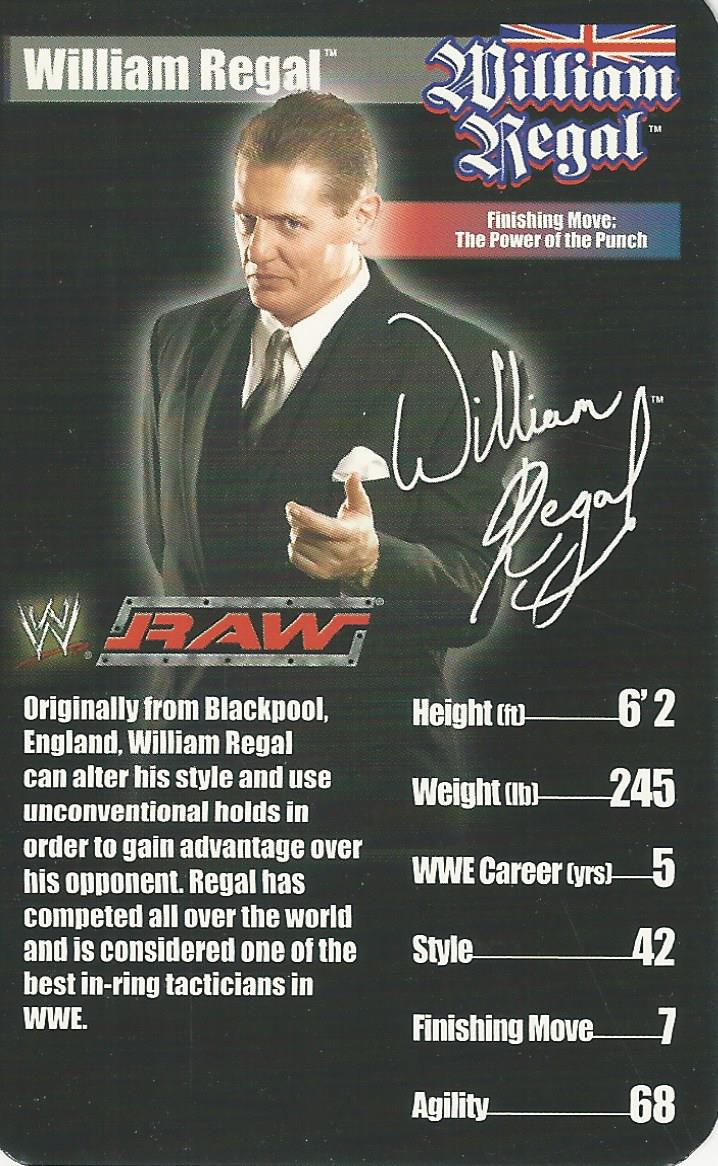 WWE Top Trumps Superstars 1 2005 William Regal