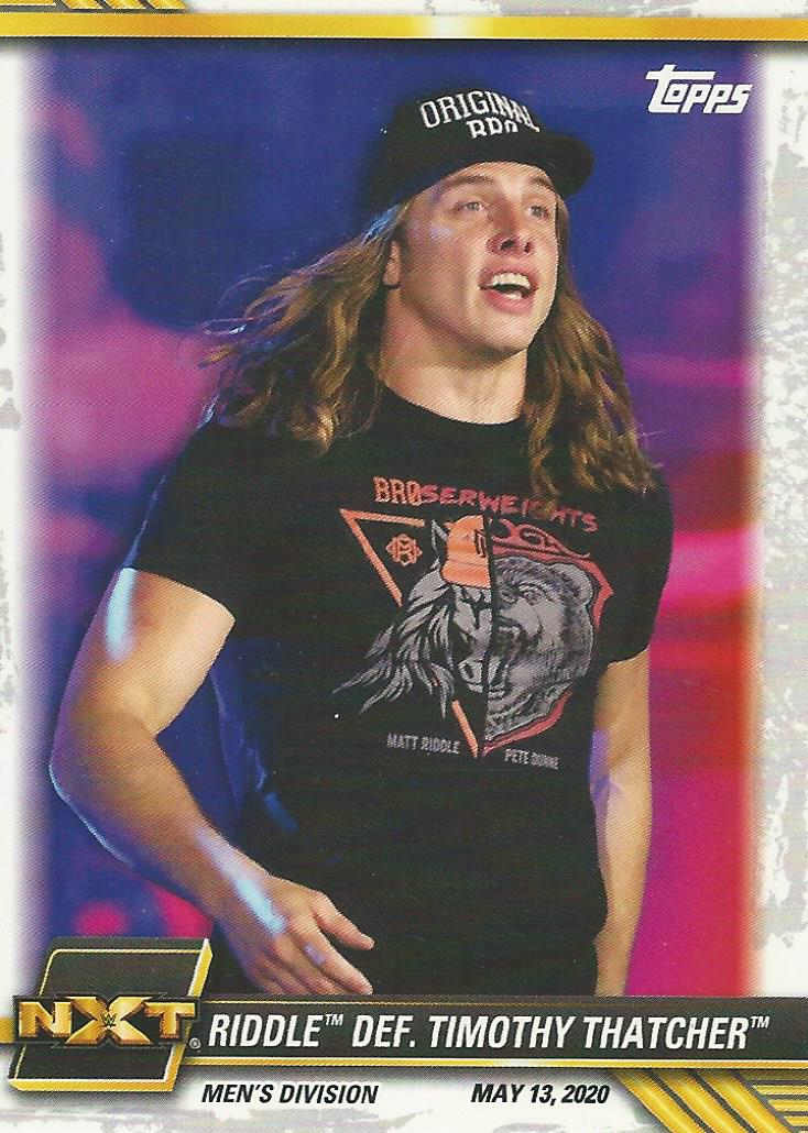 WWE Topps NXT 2021 Trading Cards Matt Riddle No.28