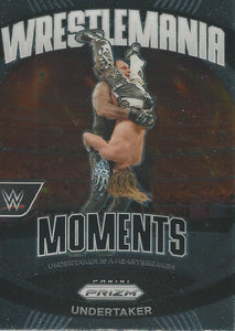 WWE Panini Prizm 2024 Trading Cards Wrestlemania Moments Undertaker No.22