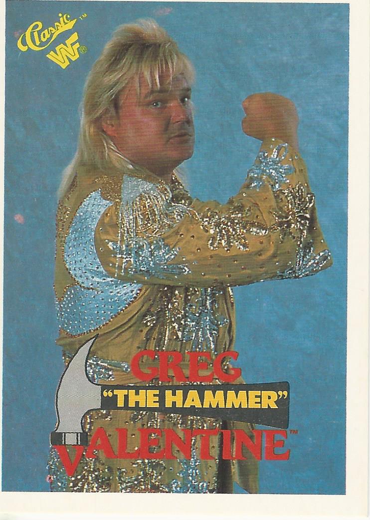 WWF Classic Trading Cards 1990 Greg Valentine No.33