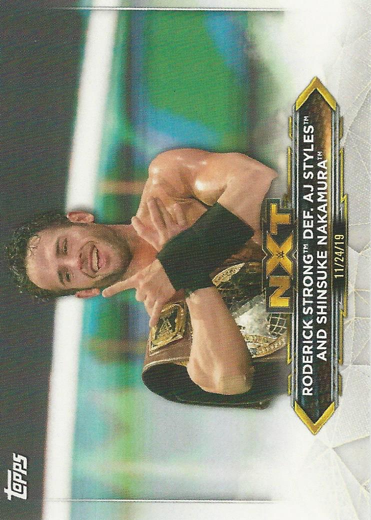 WWE Topps NXT 2020 Trading Cards Roderick Strong No.63