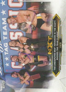 WWE Topps NXT 2020 Trading Cards Cole Fish Strong and O'Reilly No.80