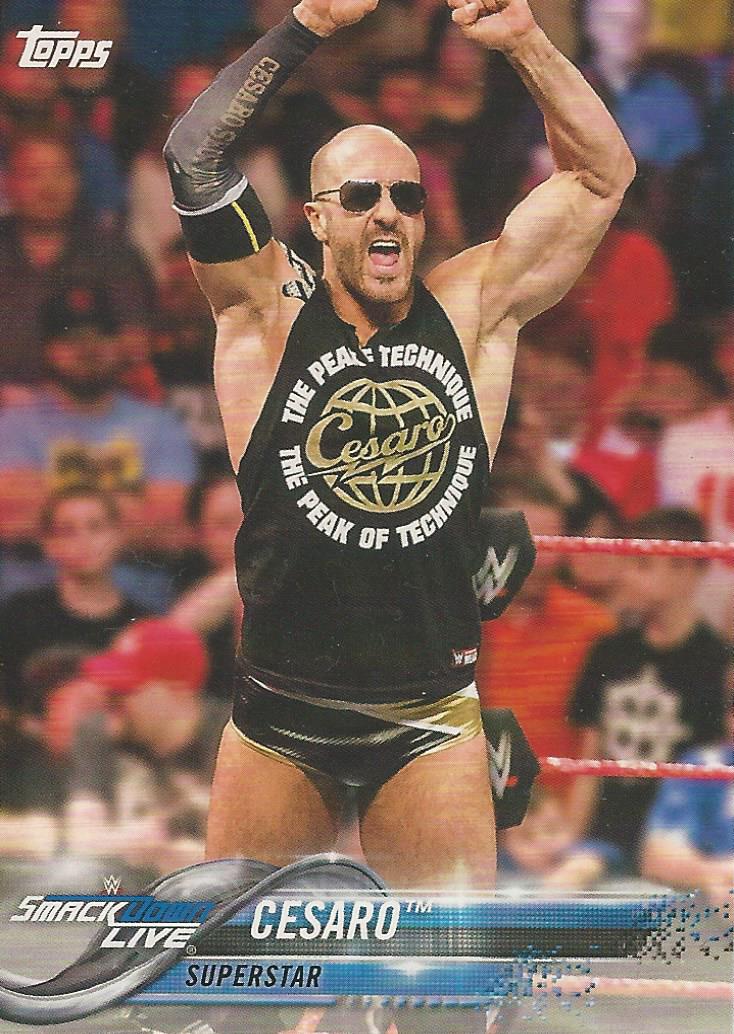 WWE Topps Then Now Forever 2018 Trading Cards Cesaro No.116