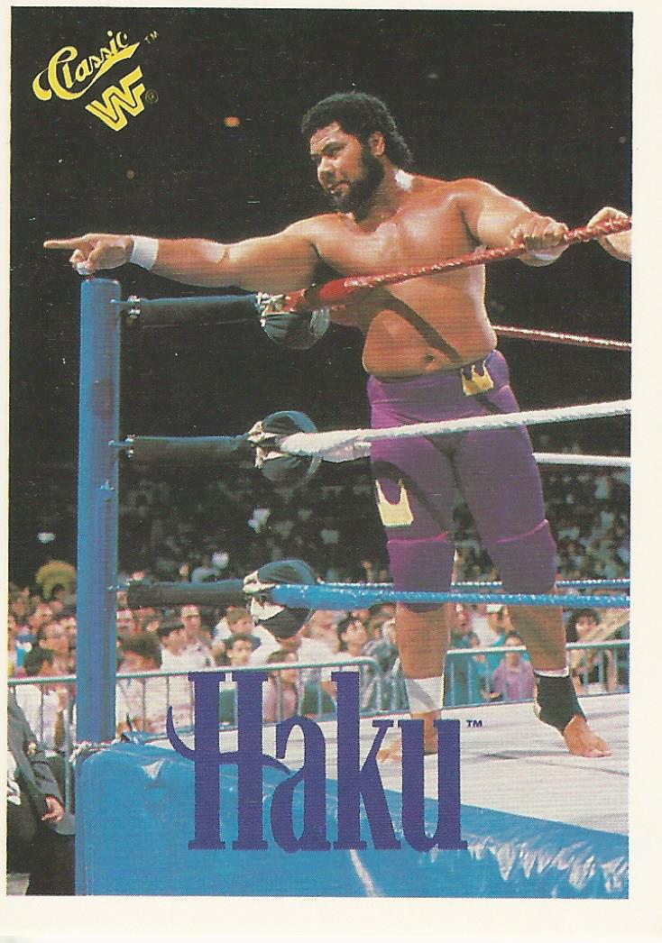 WWF Classic Trading Cards 1990 Haku No.35