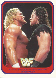 WWF Merlin 1991 Trading Cards Sid Justice vs The Undertaker No.37