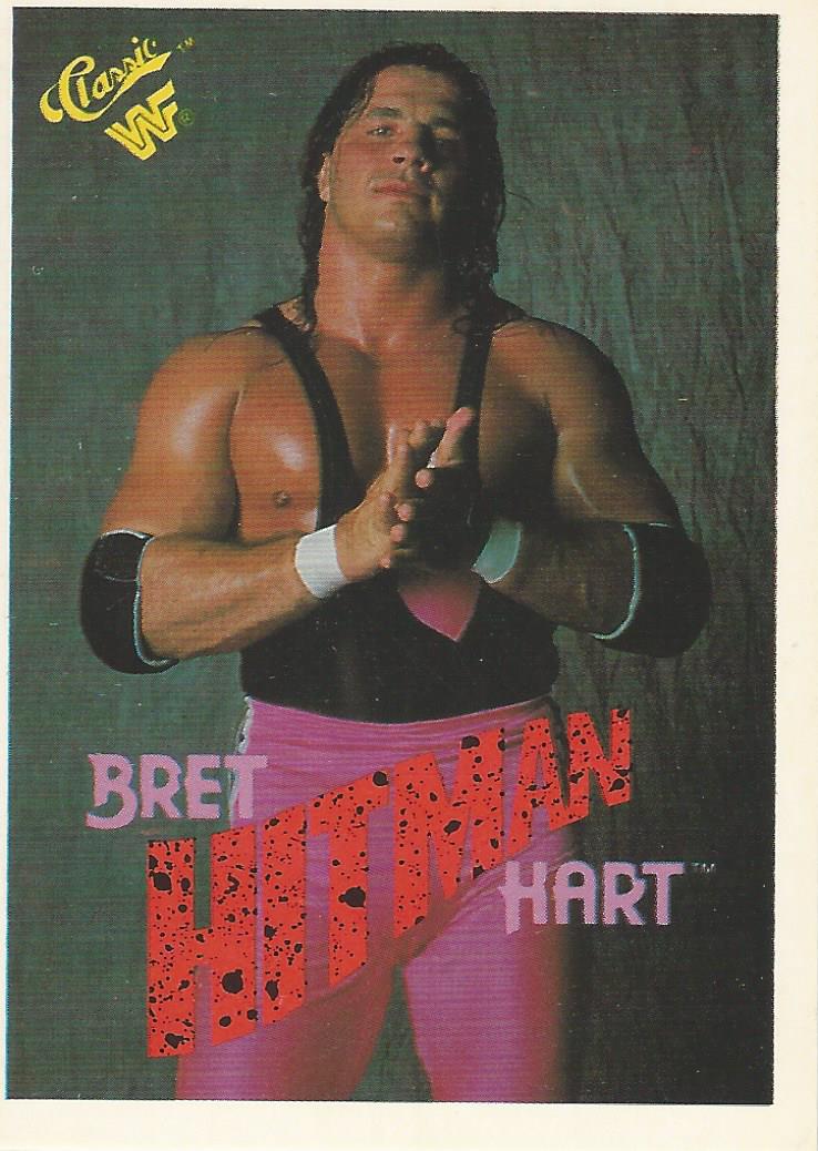 WWF Classic Trading Cards 1990 Bret Hart No.37