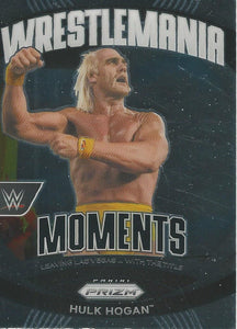 WWE Panini Prizm 2023 Trading Cards Wrestlemania Moments Hulk Hogan No.26