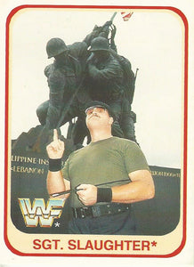 WWF Merlin 1991 Trading Cards Sgt Slaughter No.38