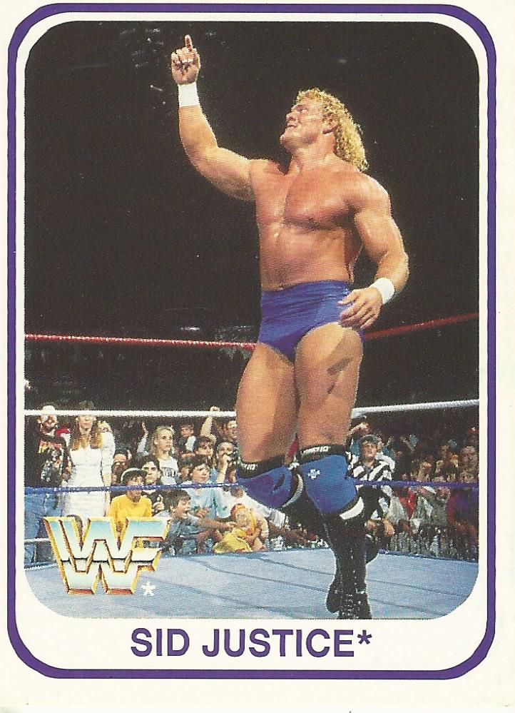 WWF Merlin 1991 Trading Cards Sid Justice No.3