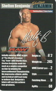 WWE Top Trumps Superstars 1 2005 Shelton Benjamin