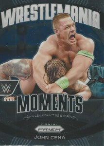 WWE Panini Prizm 2024 Trading Cards Wrestlemania Moments John Cena No.29