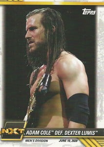 WWE Topps NXT 2021 Trading Cards Adam Cole No.39