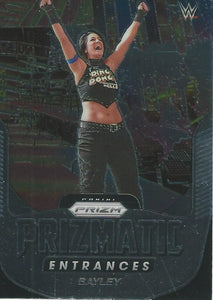 WWE Panini Prizm 2022 Trading Cards Prizmatic Entrances Bayley No.7