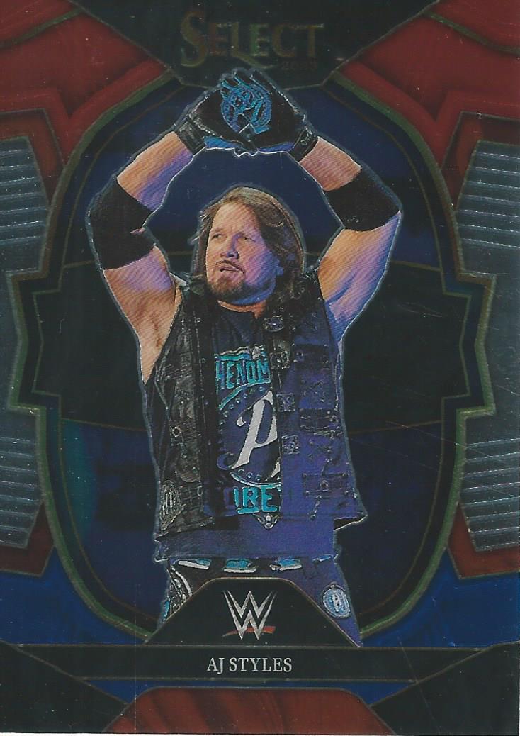 WWE Panini Select 2023 Trading Cards Red/Silver/Blue AJ Styles No.16