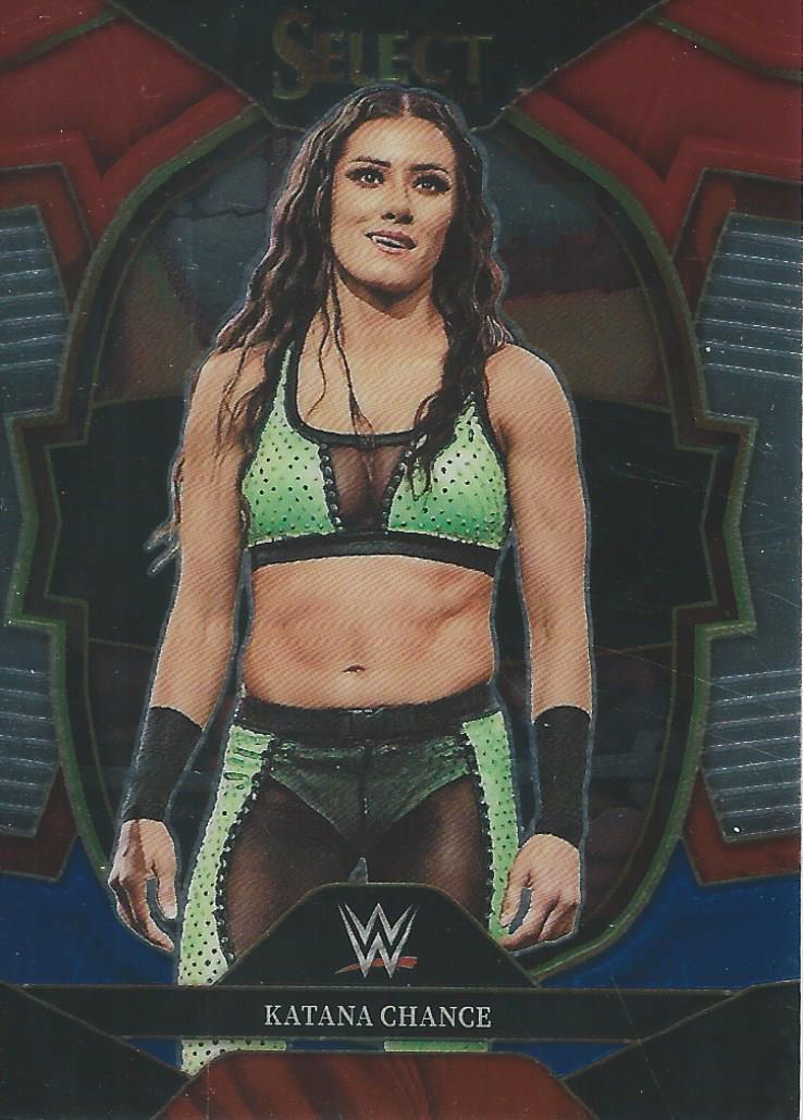 WWE Panini Select 2023 Trading Cards Red/Silver/Blue Katana Chance No.36