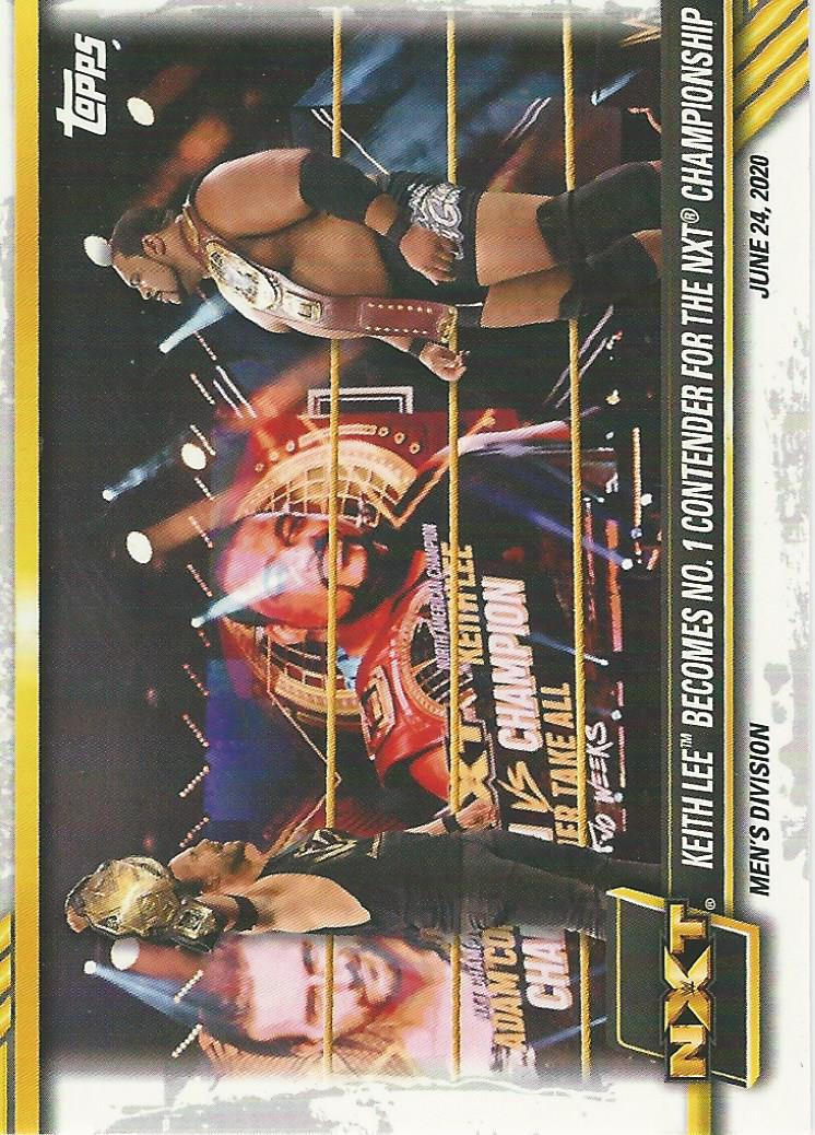WWE Topps NXT 2021 Trading Cards Adam Cole and Keith Lee No.43