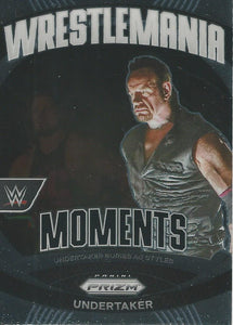 WWE Panini Prizm 2024 Trading Cards Wrestlemania Moments Undertaker No.33