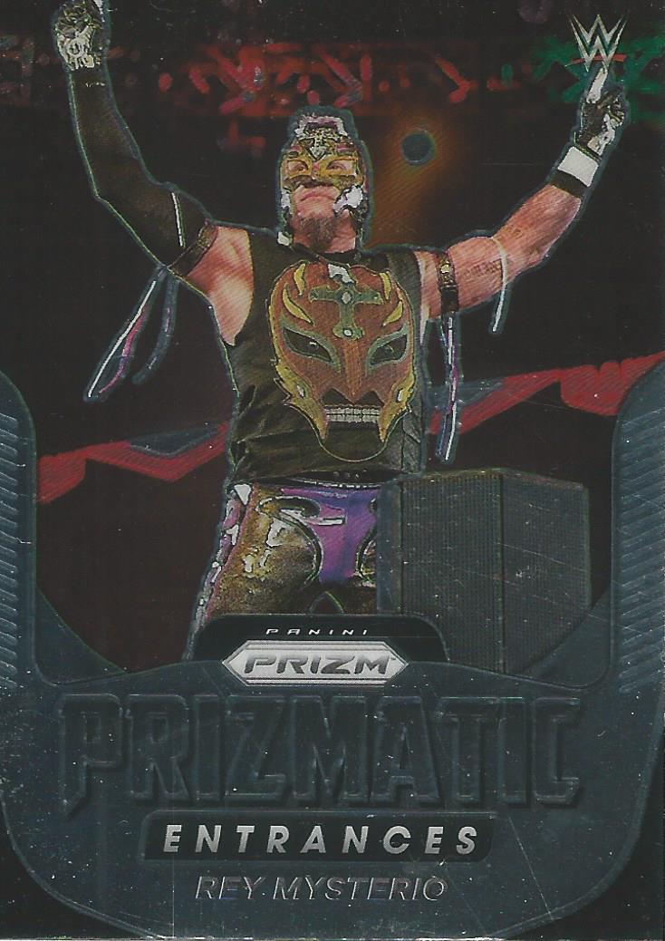 WWE Panini Prizm 2022 Trading Cards Prizmatic Entrances Rey Mysterio No.8