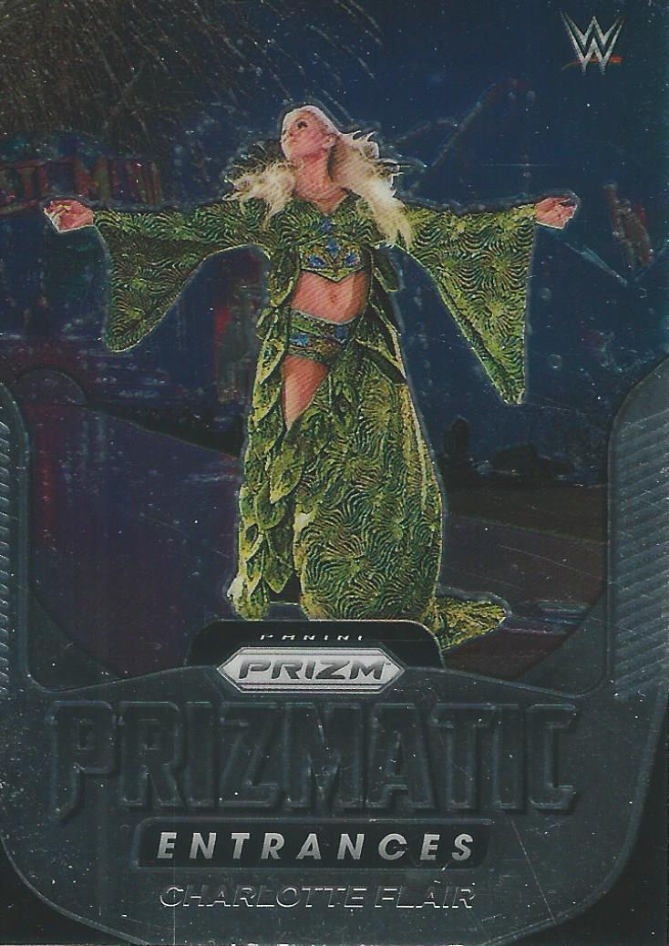 WWE Panini Prizm 2022 Trading Cards Prizmatic Entrances Charlotte Flair No.11
