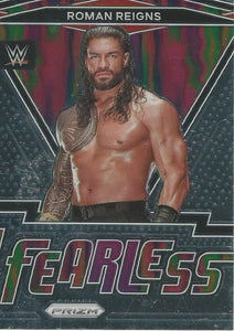 WWE Panini Prizm 2022 Trading Cards Fearless Roman Reigns No.11