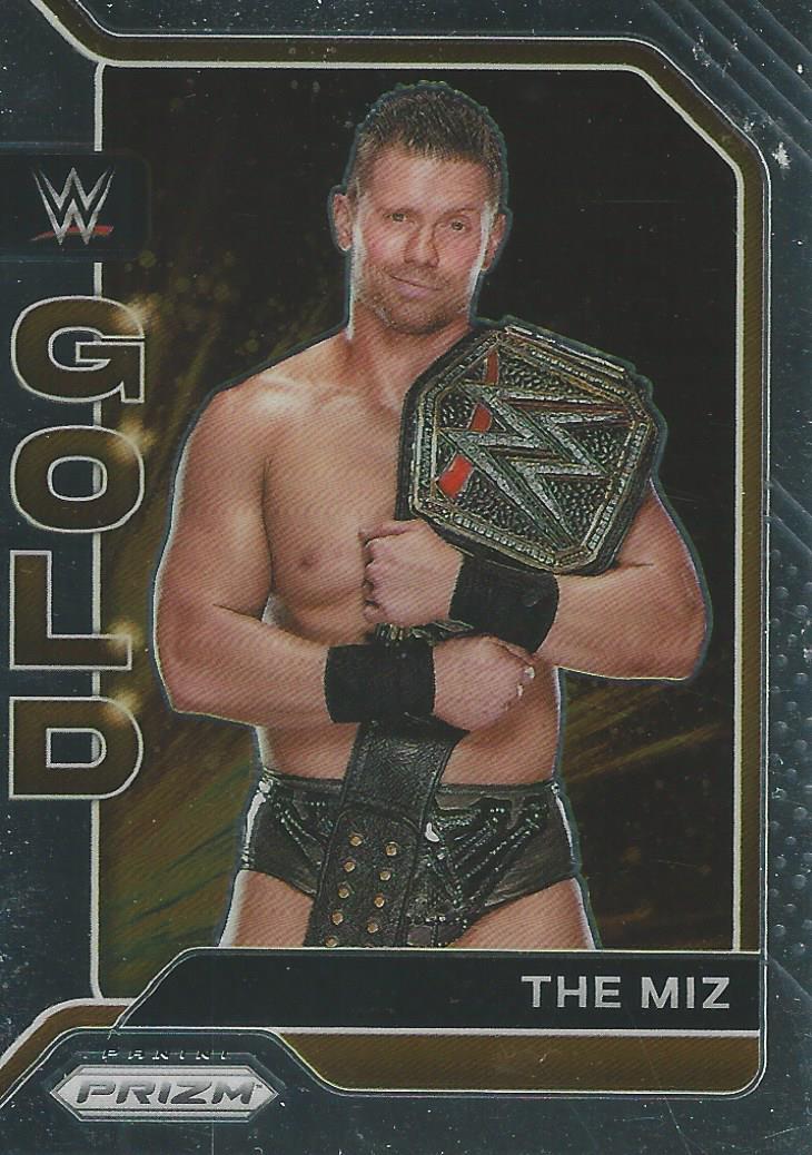 WWE Panini Prizm 2022 Trading Cards The Miz Gold No.5