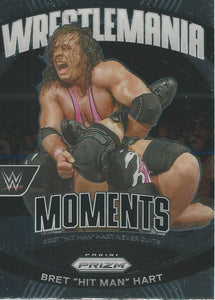 WWE Panini Prizm 2024 Trading Cards Wrestlemania Moments Bret Hart No.34