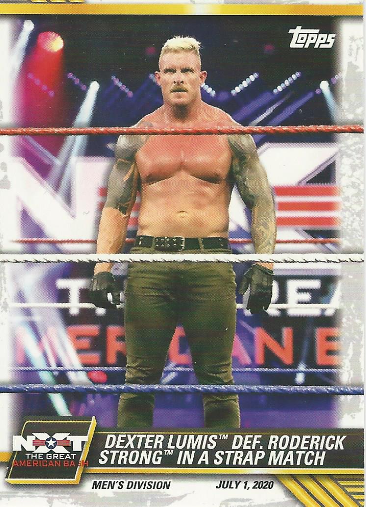 WWE Topps NXT 2021 Trading Cards Dexter Lumis No.44