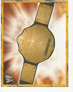 WWE Merlin Heros 2008 Stickers World Title P2