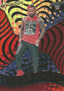 WWE Panini Revolution 2022 Trading Cards Jimmy Uso SHOCKWAVE No.7