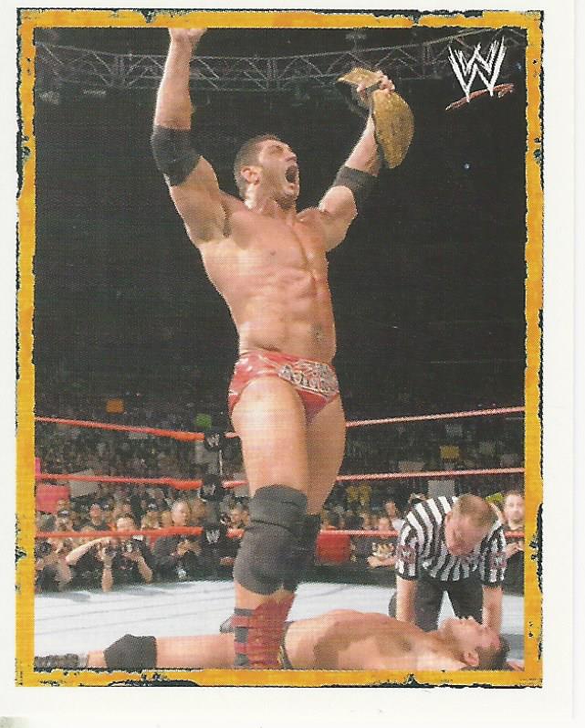 WWE Merlin Heros 2008 Stickers Batista P4