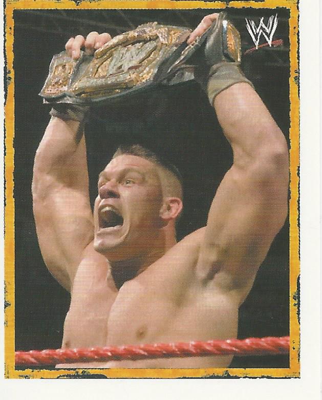 WWE Merlin Heros 2008 Stickers John Cena P8