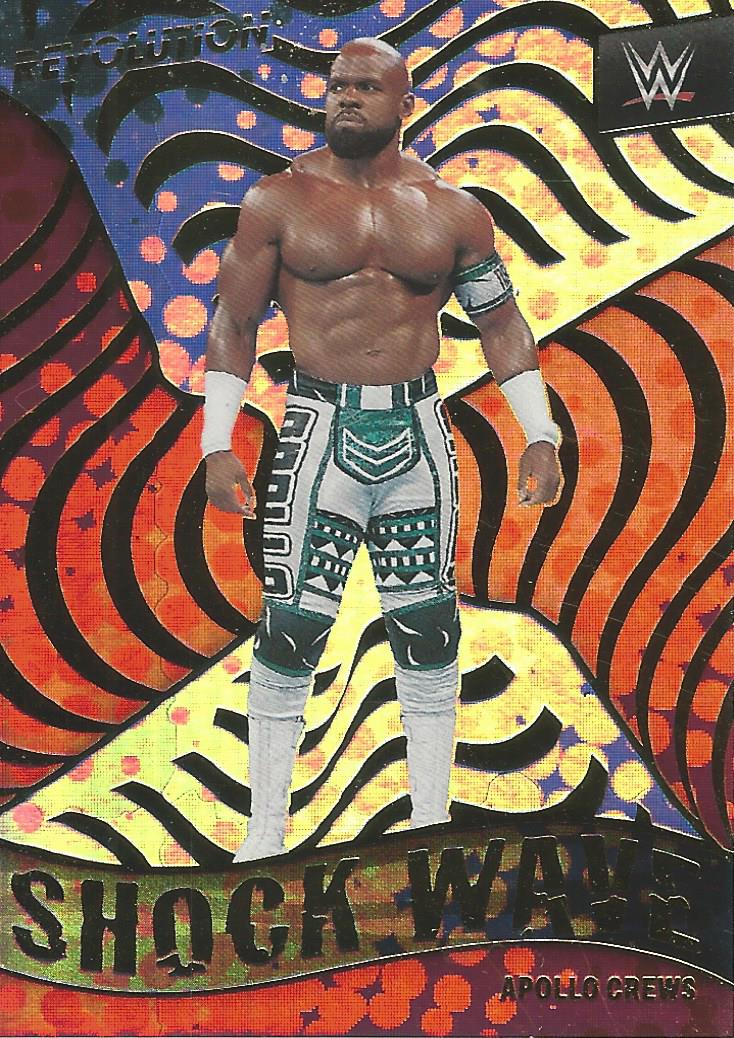 WWE Panini Revolution 2022 Trading Cards Apollo Crews SHOCKWAVE No.19