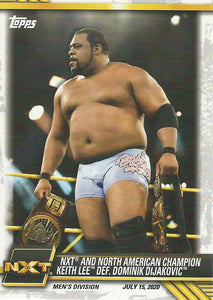 WWE Topps NXT 2021 Trading Cards Keith Lee No.47