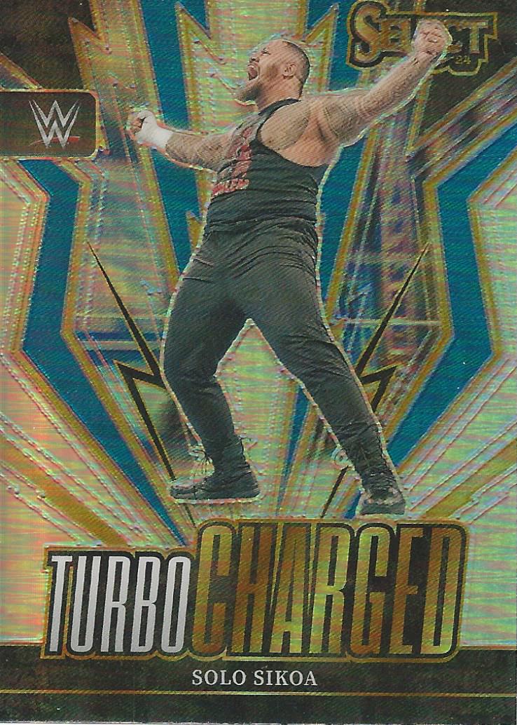 WWE Panini Select 2024 Trading Cards Turbo Charged Solo Sikoa No.4
