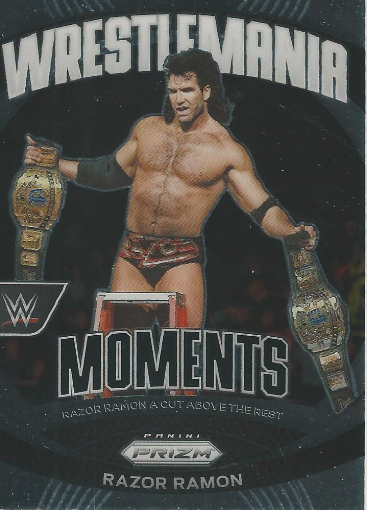 WWE Panini Prizm 2024 Trading Cards Wrestlemania Moments Razor Ramon No.35