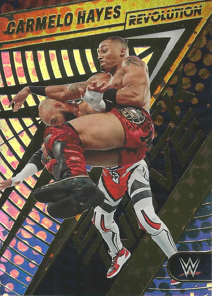 WWE Panini Revolution 2023 Trading Cards Carmelo Hayes SHOCKWAVE No.5