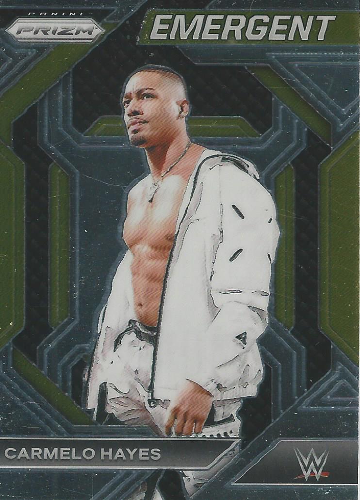 WWE Panini Prizm 2024 Trading Cards Emergent Carmelo Hayes No.10
