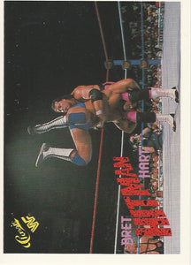 WWF Classic Trading Cards 1990 Bret Hart No.45