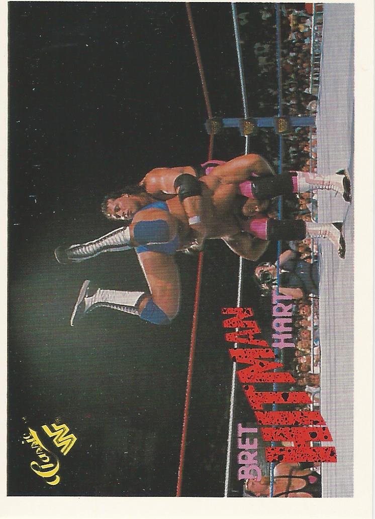 WWF Classic Trading Cards 1990 Bret Hart No.45